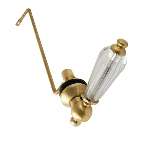 Kingston Brass Side Mount Toilet Tank Lever, Brushed Brass KTWLLS7